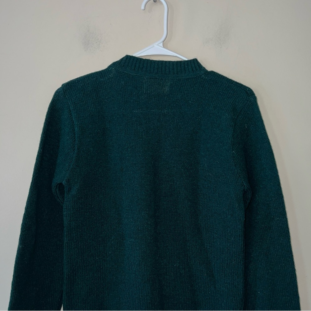 Vintage Pendleton Virgin Wool Green Pull Over Swe… - image 8